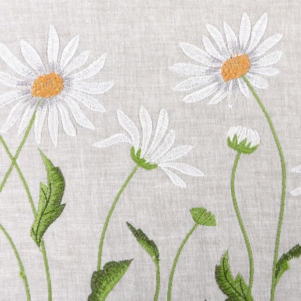 Дорожка Ромашковое поле 40x135 см бежевый Галерея льна 