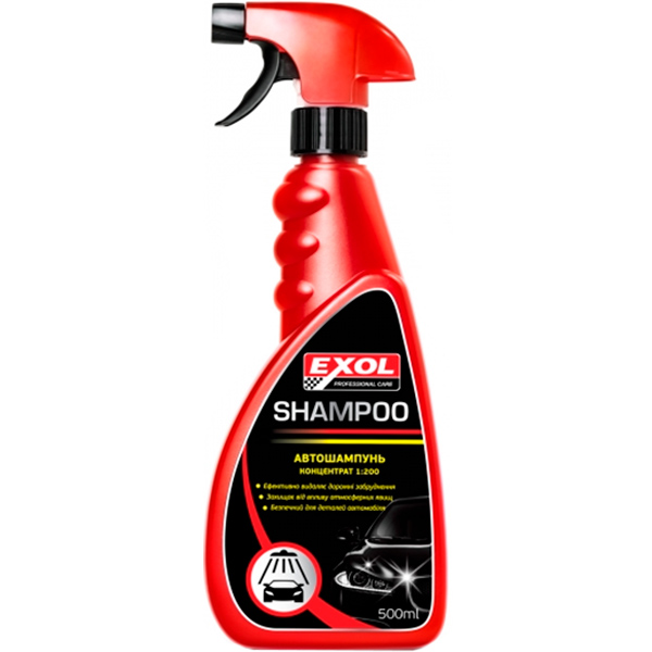 Автошампунь для ручного миття EXOL Shampoo концентрат – 1:200 500 мл