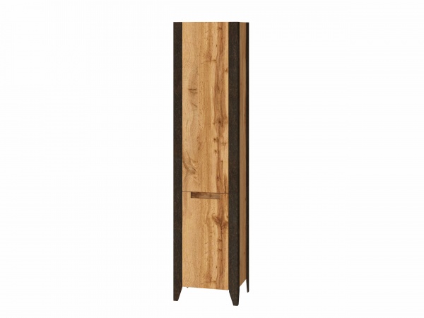 Пенал для ванной комнаты ЮВЕНТА Queen-160 дуб Вотан