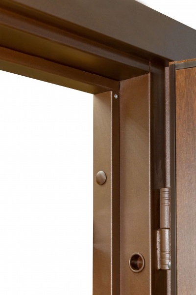 Дверь входная Булат Термо House – 705 стеклопакет дуб бронзовый 2050x1200 мм правая