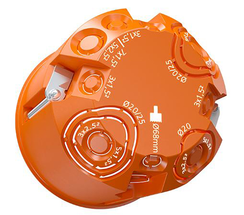 Коробка установча Kaiser для полих стін самозатухаючий ПВХ 9064-32 