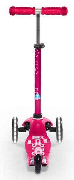 Самокат Micro Mobillity Systems Mini Micro deluxe LED розовый MMD075 