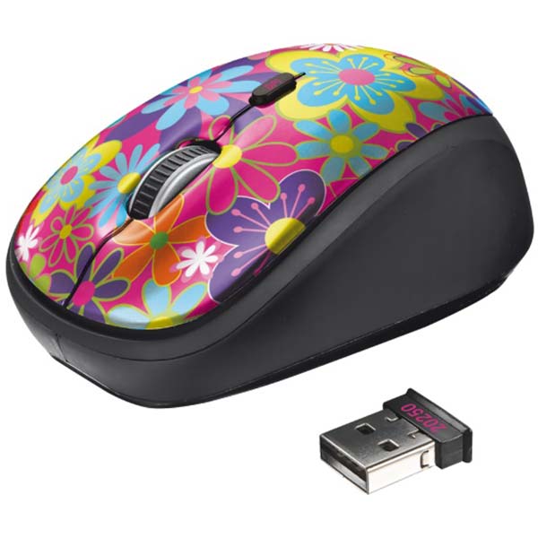 Миша бездротова Trust Yvi Wireless Mouse flower power