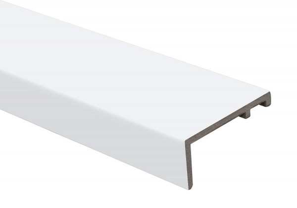 Наличник пластик (ПВХ) прямоугольная ОМиС 8х80х2200 мм белый silk matt 