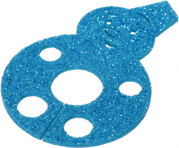 Декорація новорічна Гулівер Країна набір маркерів новорічних для келихів 6 шт. 123060 