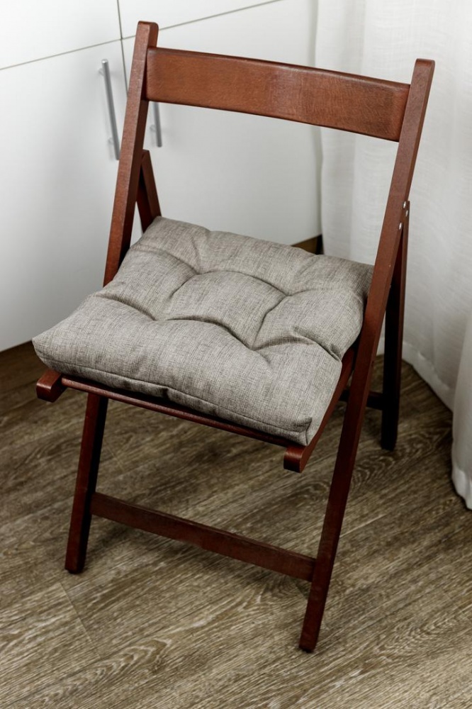 Подушка на стул 0х40 см Fiesta серая La Nuit