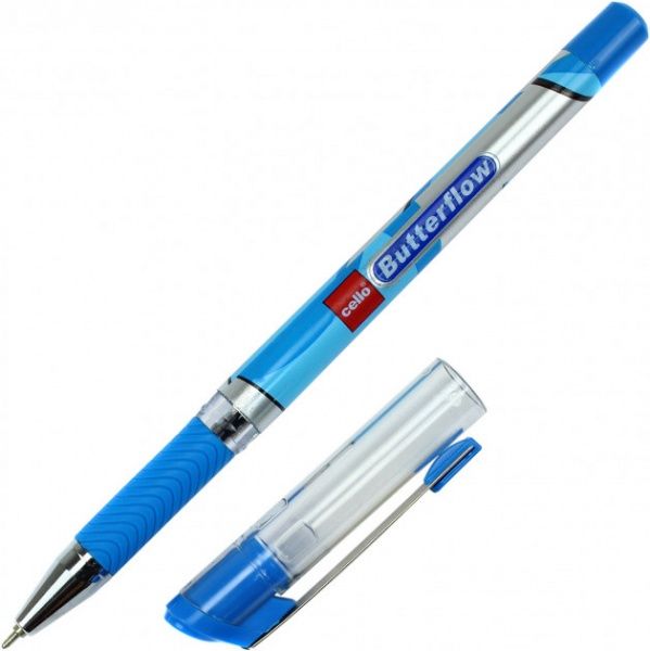 Ручка кулькова Cello Plast Butterflow 0,7 мм 411760 синій 