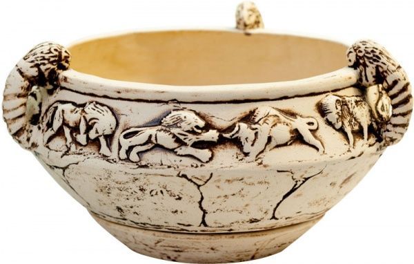 Горшок шамотный Фауна 31*18 см круглый 8л 