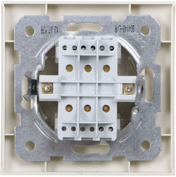 Вимикач триклавішний Viko Linnera без підсвітки 10 А 250В кремовий 90401068