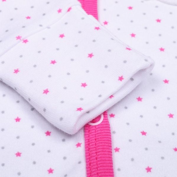 Боди детское для девочки Baby Veres Hello Bunny р.62 розовый с белым 