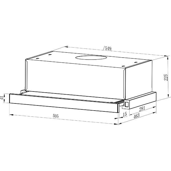 Вытяжка Interline SLIM X/S A/60/2/T
