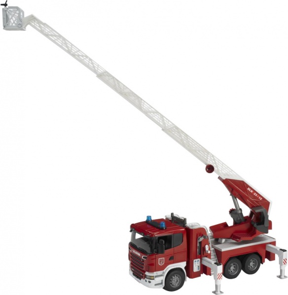 Пожарная машина Bruder Scania R-series с лестницей 1:16 3590