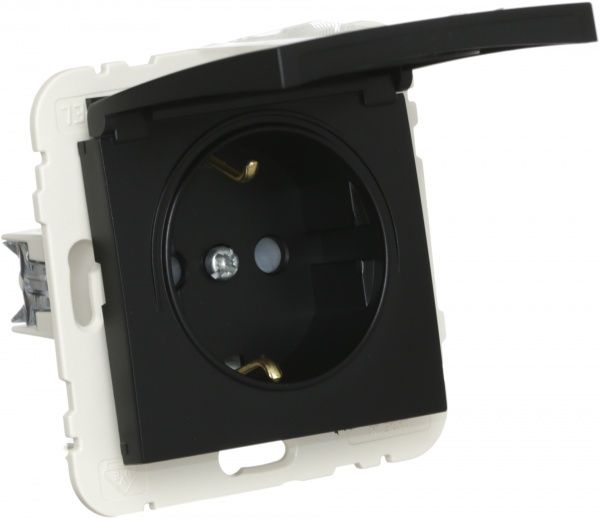 Розетка Efapel Logus чорний 20634 TPM