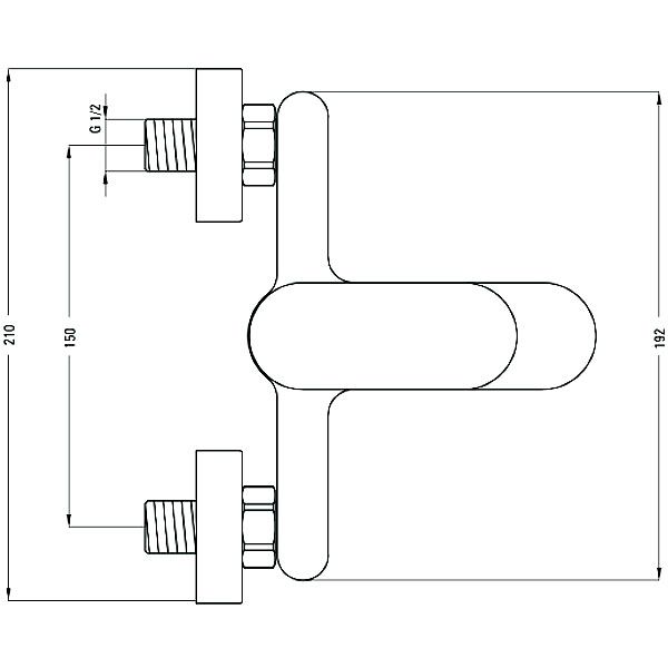 Змішувач для ванни Deante Alpinia Bga 010M
