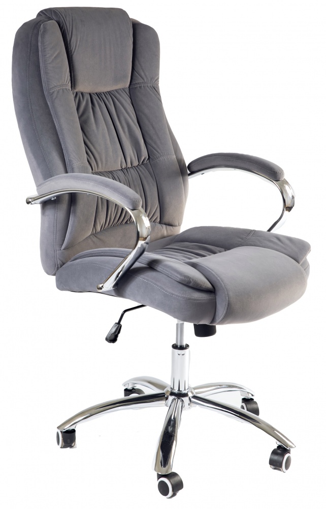 Крісло офісне Tehforward Калі Велюр сірий