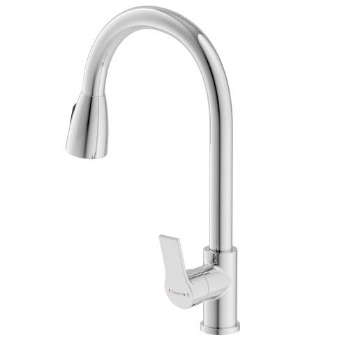 Змішувач для кухні Imprese WITOW з висувним виливом U-вилив, хром