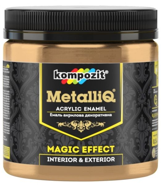 Эмаль акриловая MetalliQ Kompozit бронзовый 0,43 л