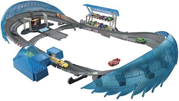 Трек Hot Wheels Легендарный автодром Флориды из м/ф «Тачки 3» 1:55 FCW020