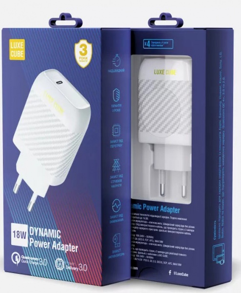 Зарядное устройство Luxe Cube Dynamic 18W 4446689880648