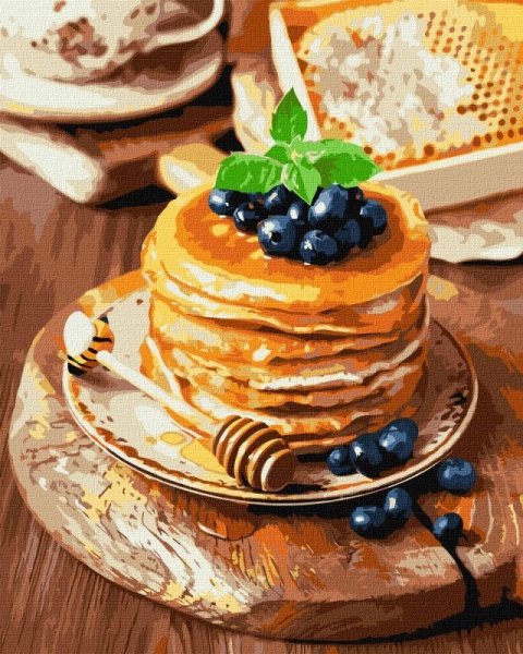 Картина по номерам Медовые панкейки 40х50 см 40x50 см Идейка 