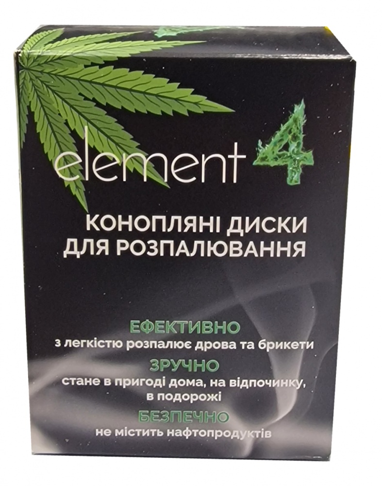 Розпалювач Element4 диски конопляні 1 кг