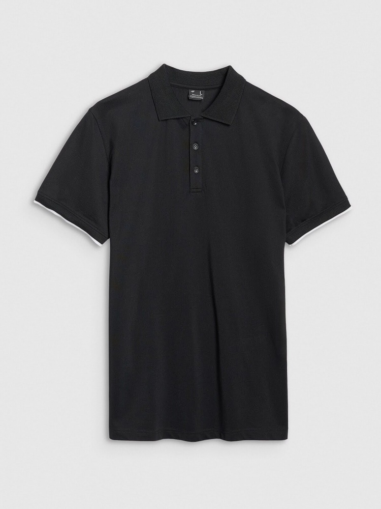 Поло 4F POLO SHIRT M633 4FRSS25TPTSM633-20S р.M чорний