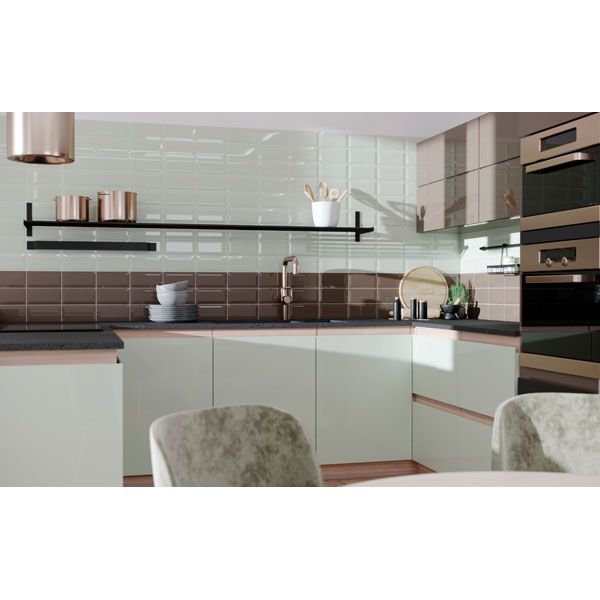 Плитка Golden Tile Metrotiles димчастий 46B061 10x20 