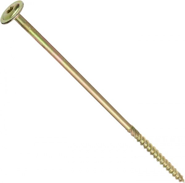 Шуруп конструкционный полукруглая головка ЦЖ 8x240 мм 1 шт. желтый цинк Expert Fix