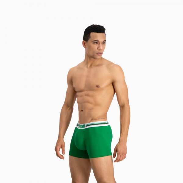 Труси Puma Placed Logo Boxer 2P 90651904 M зелений/чорний 2 шт.