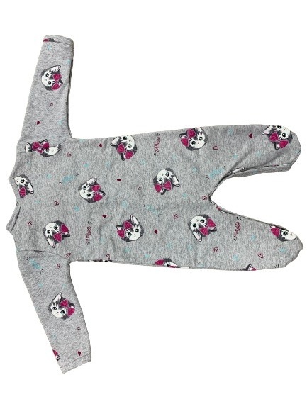 Комбінезон для дівчинки Моя планета Сірі коти Кмб401-2 р.68 сірий 
