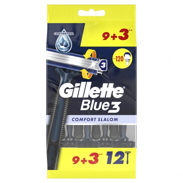 Станки одноразовые Gillette Blue 3 Comfort Slalom 12 шт.