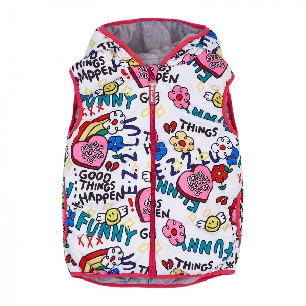 Жилет детский для девочек Соня р.98 белый Ш313 