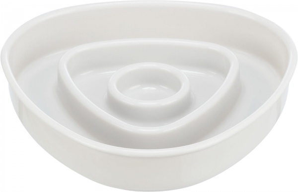 Миска Trixie для собак медленное кормление серая пластик/термопластная резина 0.35 л 15x15 см (25191)