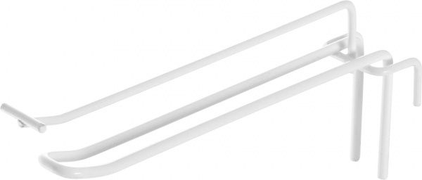 Крючок на сетку двойной с ценникодержателем КД 200/60Ц-01 (10 шт.) белый