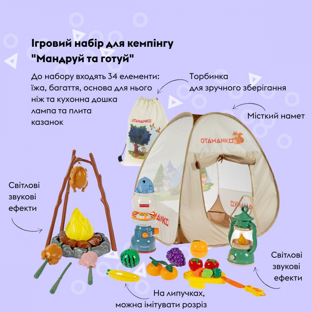 Ігровий набір OTAMANKO Мандруй та готуй 532.02.62