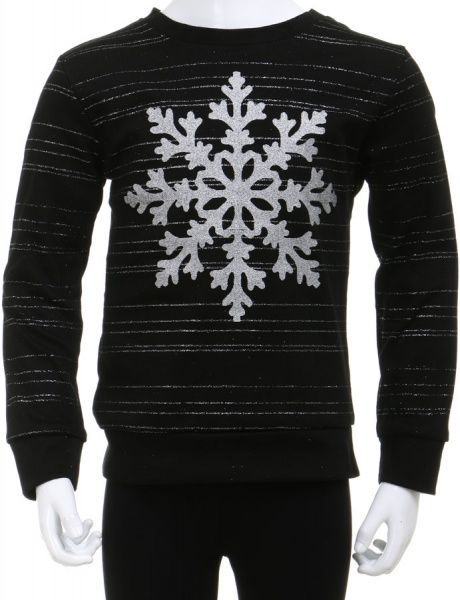 Джемпер Фламинго снежинка р.146 черный 817-214 