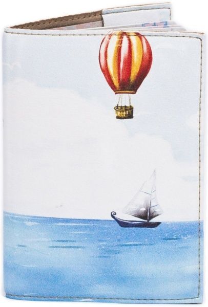 Обложка для паспорта На воздушном шаре Just Cover