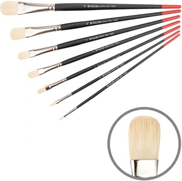 Пензель овальний Milk 1108FR № 12 Kolos 