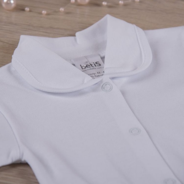 Боди для девочки Betis АЖУРЧИК р.68 белый 27070187 