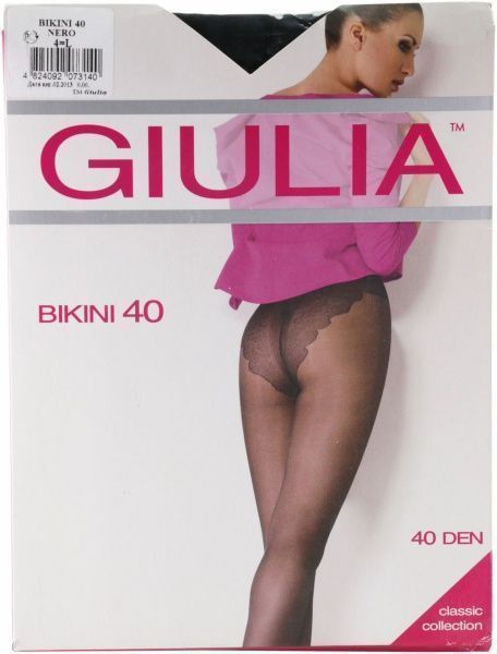 Колготки Giulia Бикини 40 den неро р. 4 черный 