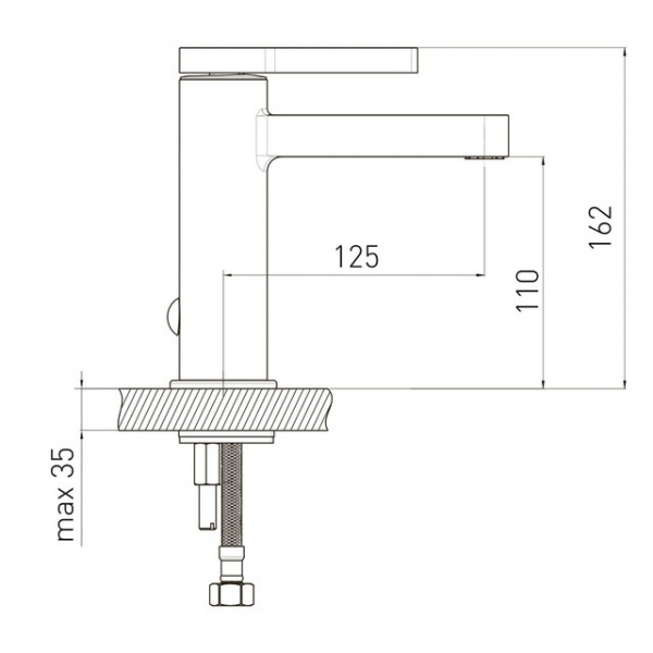 Смеситель для умывальника VOLLE Mora 1537.010125