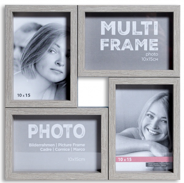 Мультирамка Velista 12B-15002-36v 4 фото 10x15 см бетон 