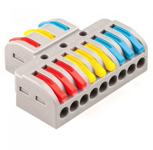 Клемма быстрого монтажа ЕМТ 3/9 0,5-4 мм² разноцветный 22-3090 