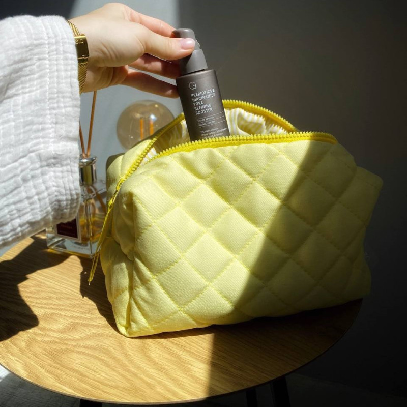 Косметичка стьобана (бенгалін) K-bngl-yellow