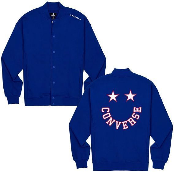Джемпер Converse TWISTED VARSITY KNIT BOMBER 10018357-430 р. L голубой