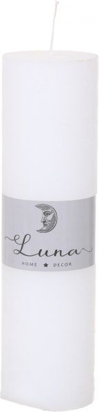 Свічка Рустік Циліндр білий 55х200 мм Luna