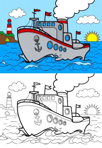 Раскраска «Ships» 4402647021091