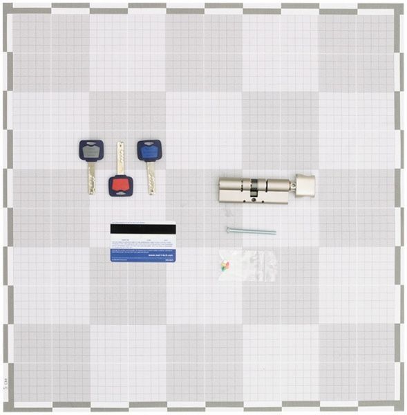 Циліндр Mul-T-Lock MT5 45x45 ключ-вороток 90 мм нікель