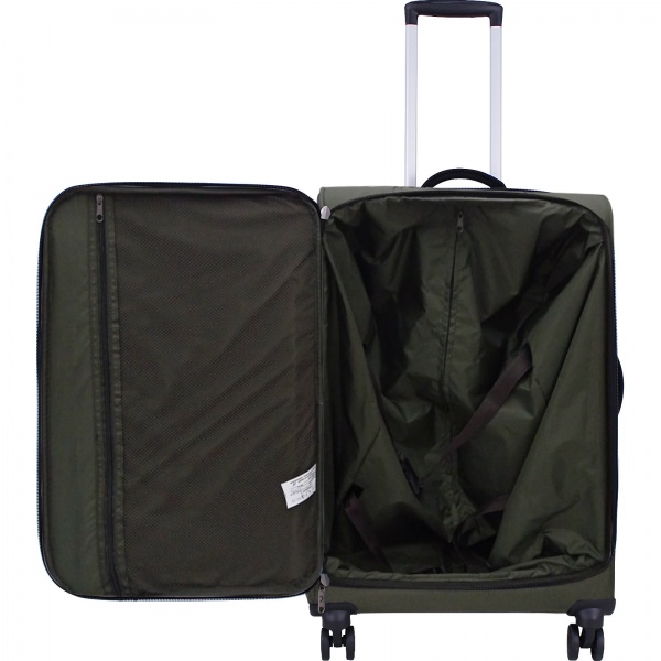 Чемодан Bagland М 63 л хаки (3716624) 