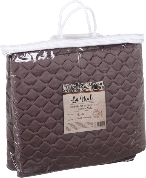 Покрывало Nadia 160x220 см La Nuit шоколадный 